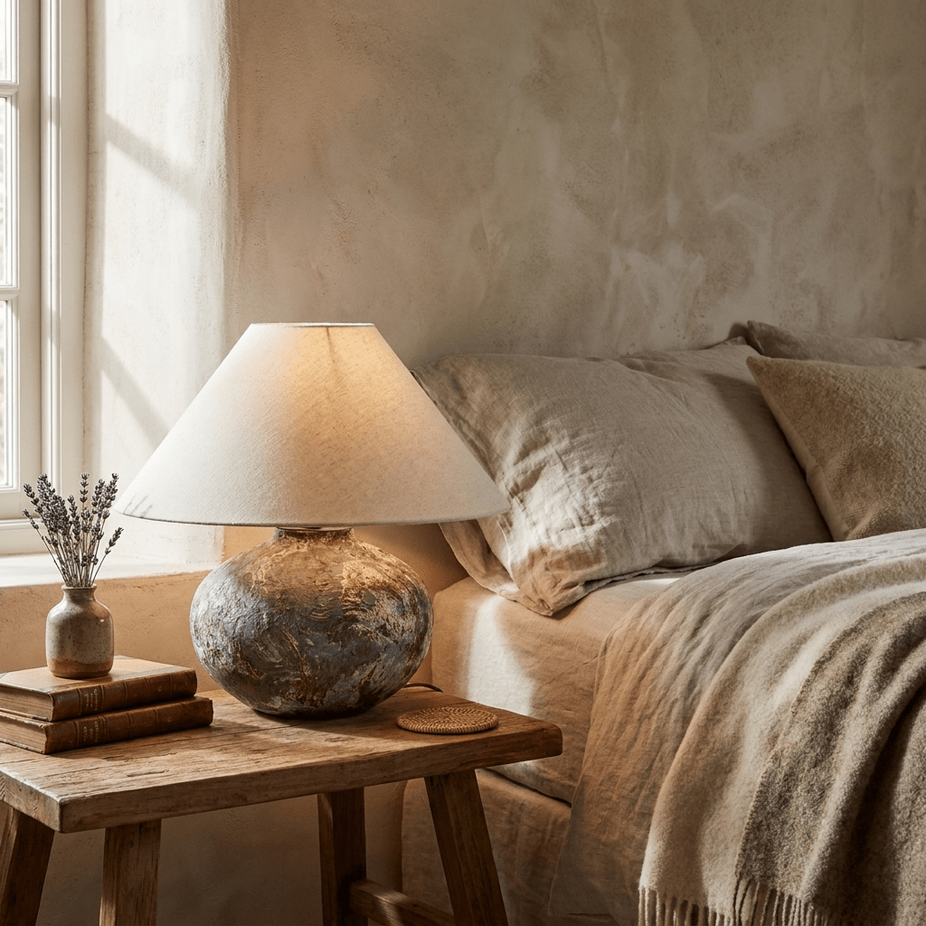 Ruggine Distressed Ceramic Table Lamp - Vakkerlight