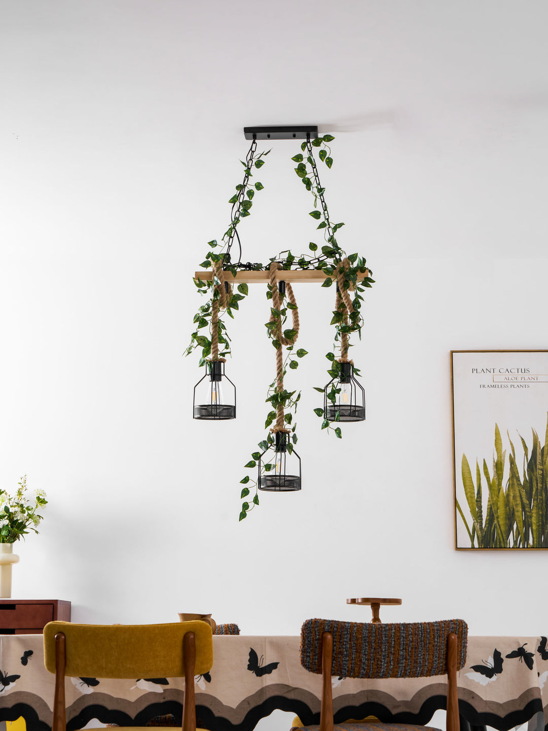 Rustic Wooden Chandelier - Vakkerlight