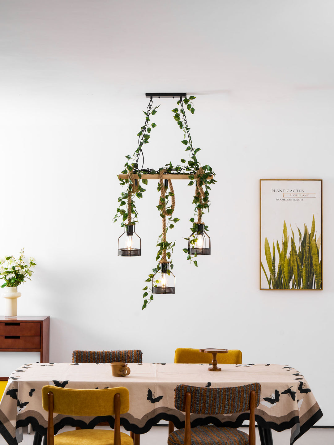 Rustic Wooden Chandelier - Vakkerlight