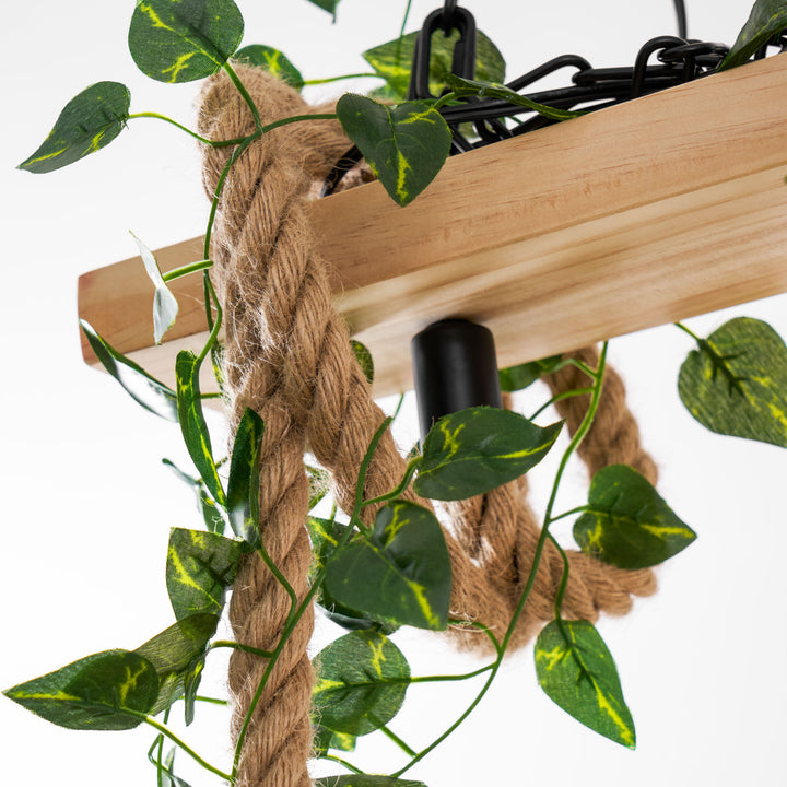 Rustic Wooden Chandelier - Vakkerlight