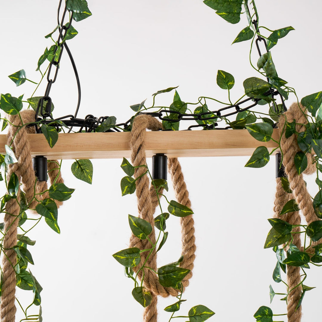 Rustic Wooden Chandelier - Vakkerlight