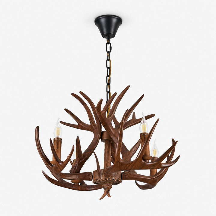 Rustic Antler Lodge Chandelier - Vakkerlight