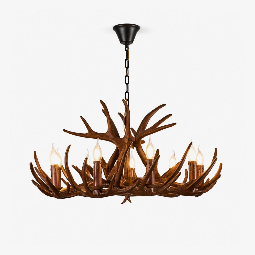 Rustic Antler Lodge Chandelier - Vakkerlight