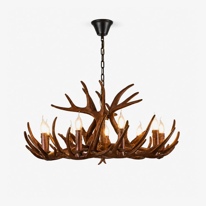 Rustic Antler Lodge Chandelier - Vakkerlight