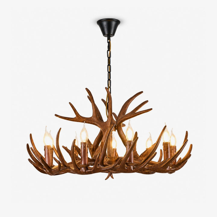 Rustic Antler Lodge Chandelier - Vakkerlight
