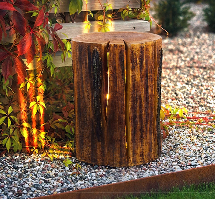 Rustic Log Outdoor LED Light - Vakkerlight