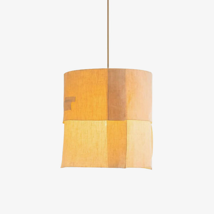 Saffron Tapered Fabric Pendant Lamp