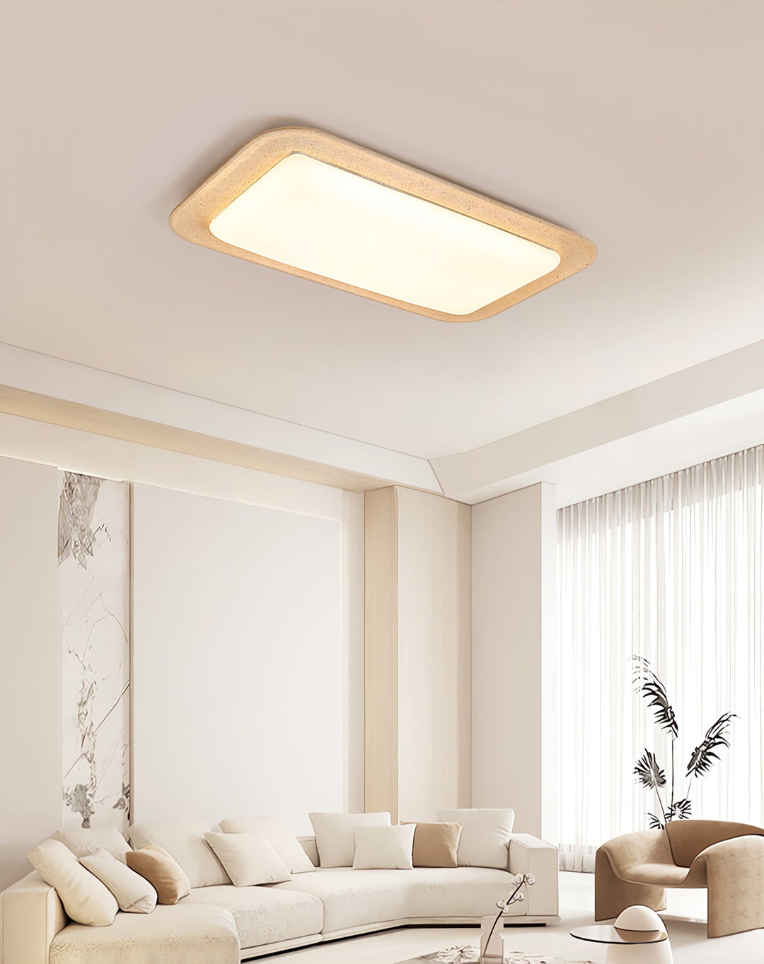 Sandveil Travertine Ceiling Light - Vakkerlight