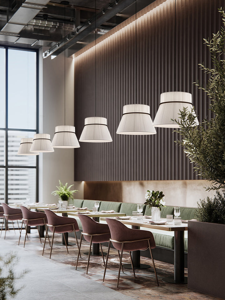 Sash Pleated Fabric Pendant Lamp