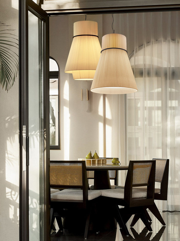 Sash Pleated Fabric Pendant Lamp