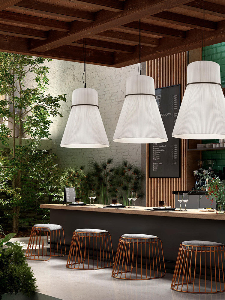 Sash Pleated Fabric Pendant Lamp