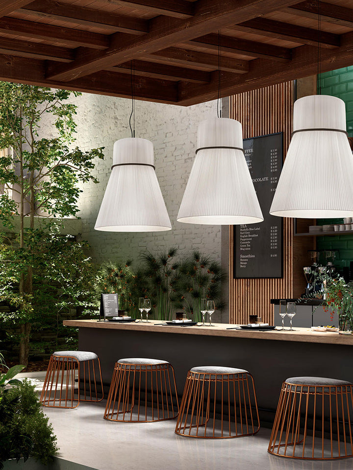 Sash Pleated Fabric Pendant Lamp