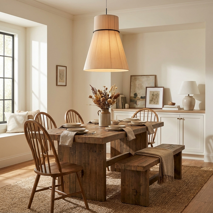 Sash Pleated Fabric Pendant Lamp