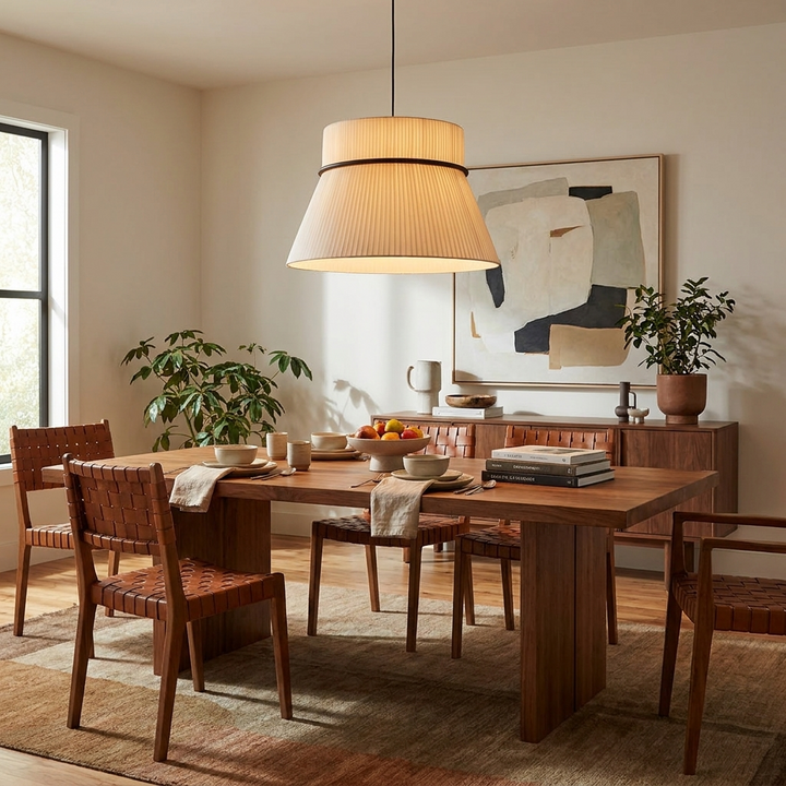 Sash Pleated Fabric Pendant Lamp