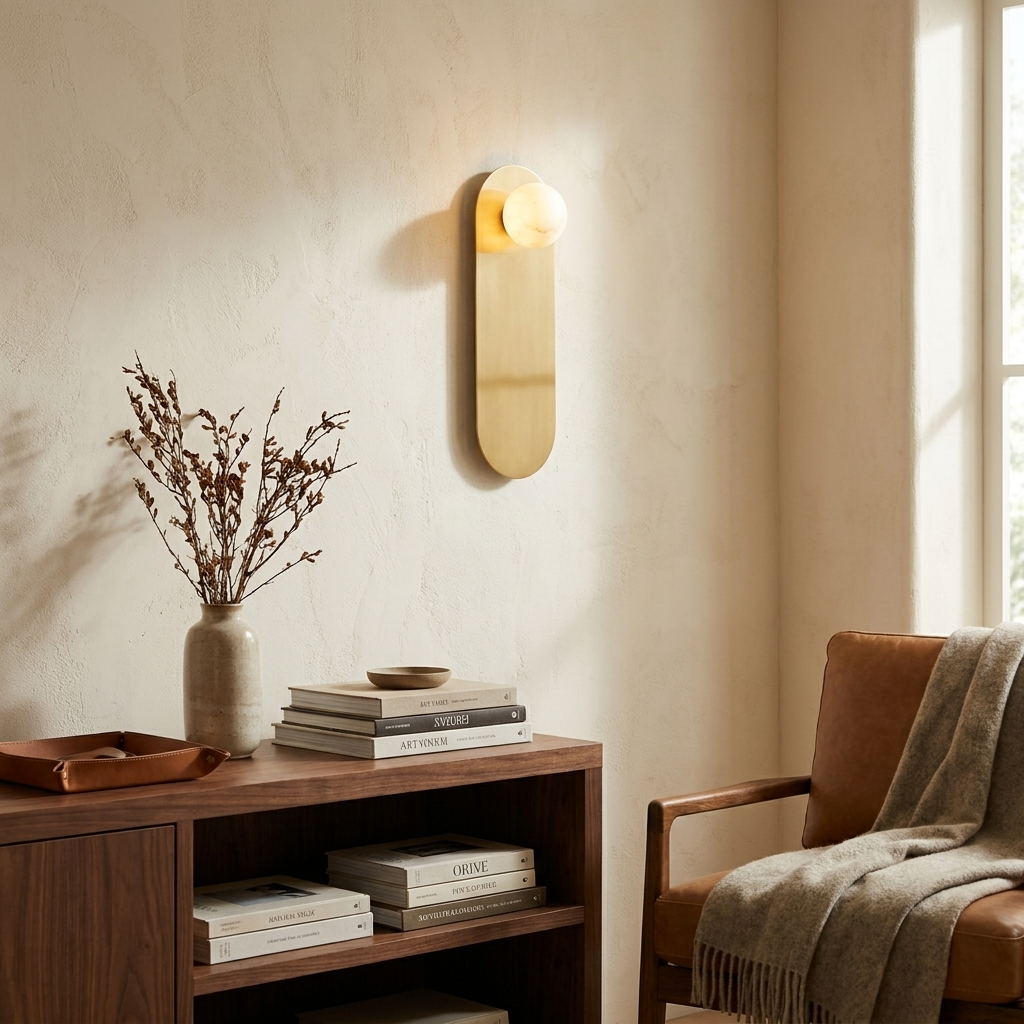 Sasso Spanish Alabaster Wall Sconce