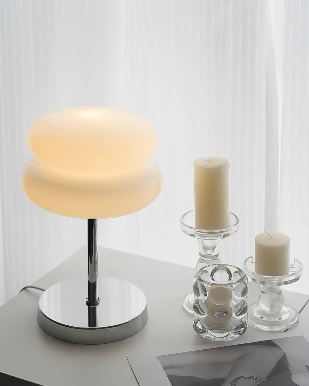 Saturn Glide Glass Table Lamp - Vakkerlight