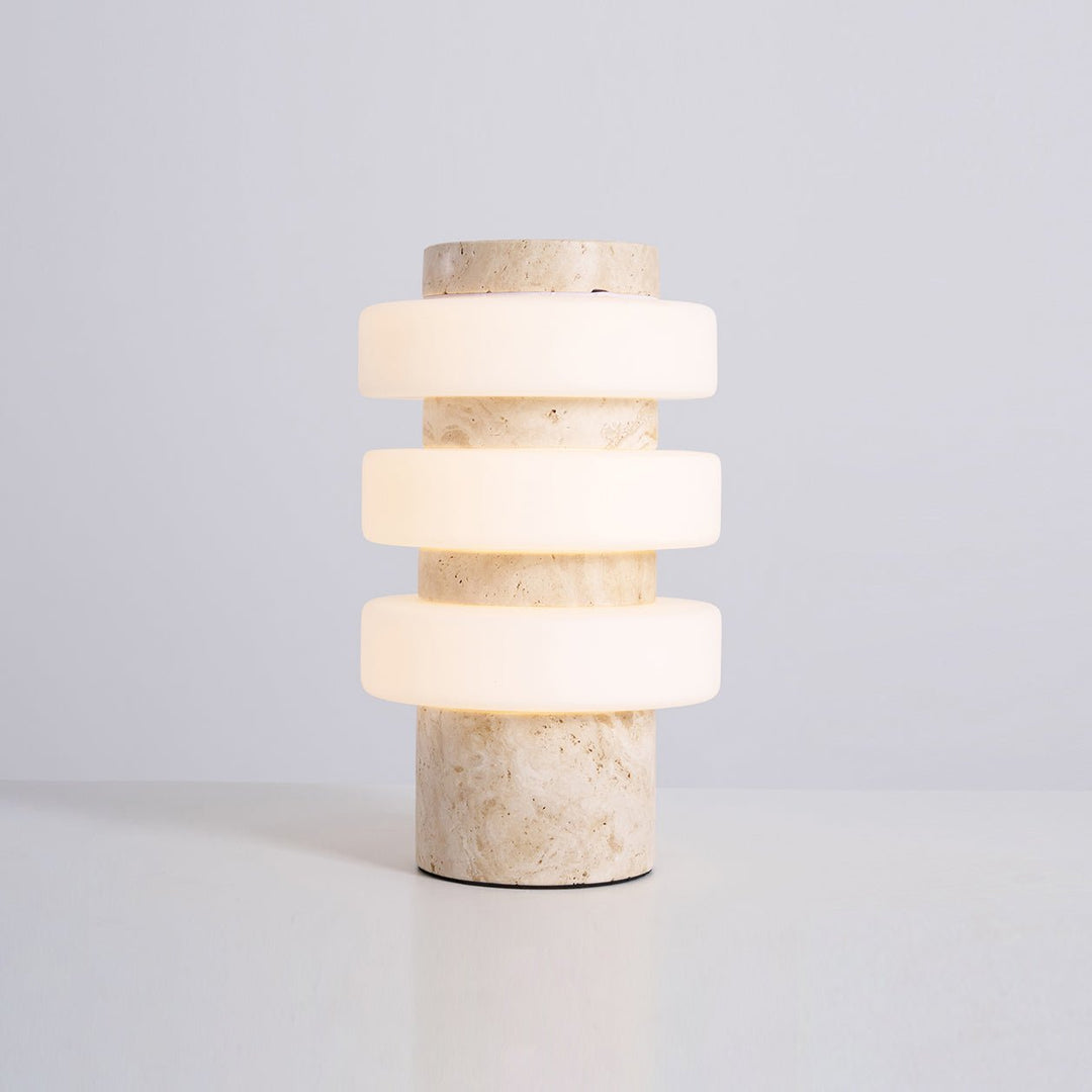 Saturn Travertine Table Lamp - Vakkerlight