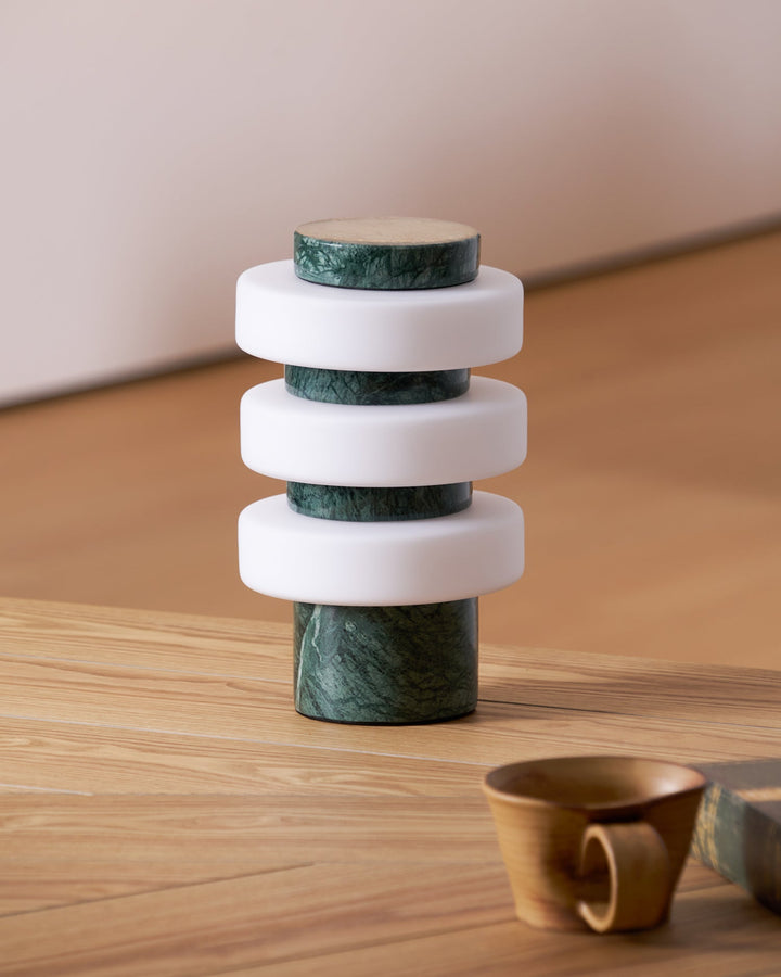 Saturn Travertine Table Lamp - Vakkerlight