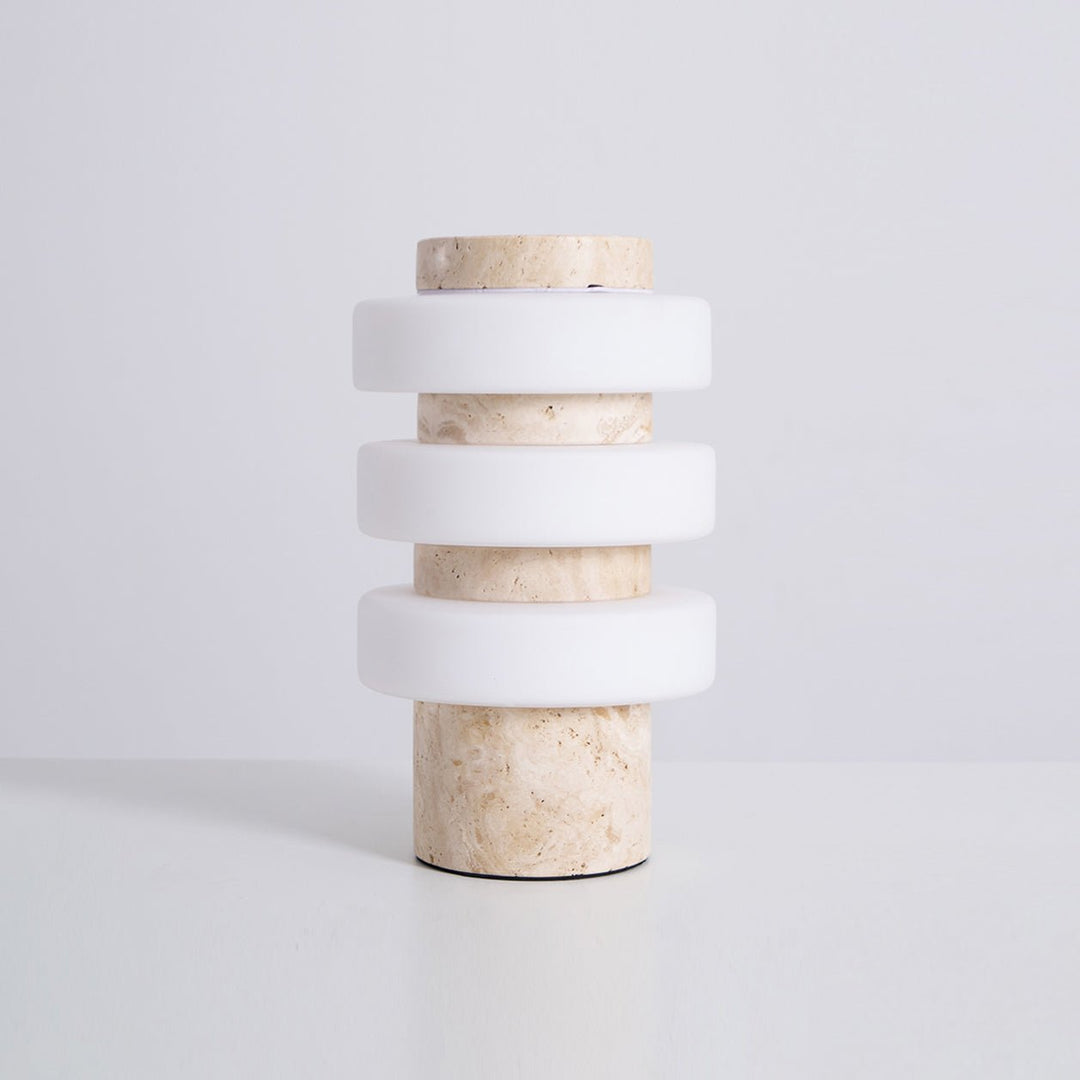 Saturn Travertine Table Lamp - Vakkerlight