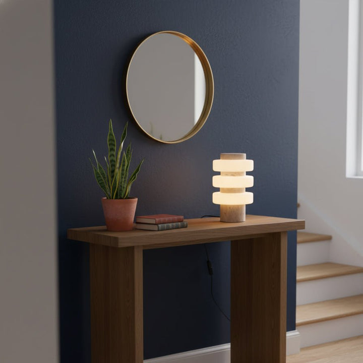 Saturn Travertine Table Lamp - Vakkerlight