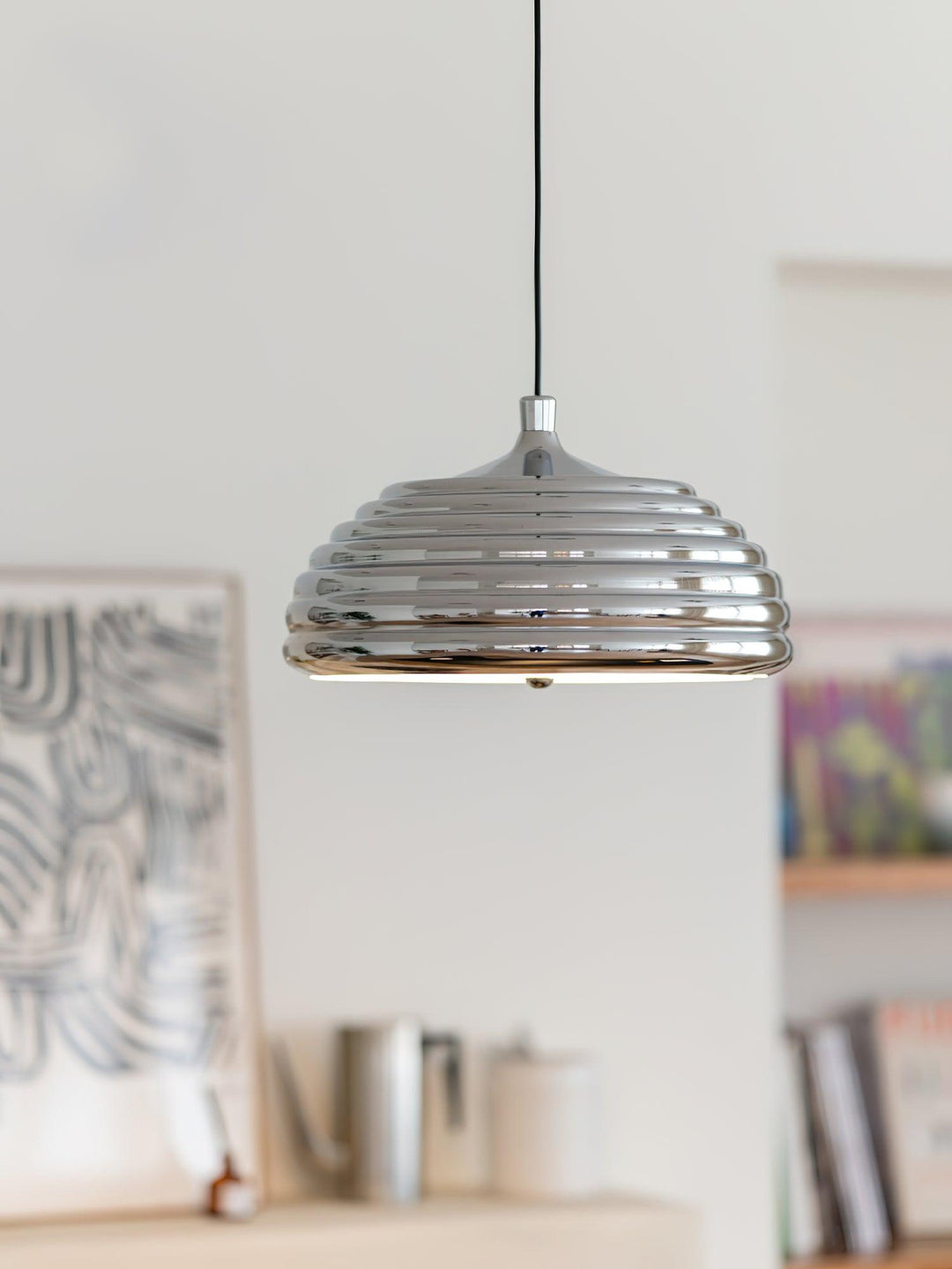 Saturno Chrome Pendant Lamp - Vakkerlight