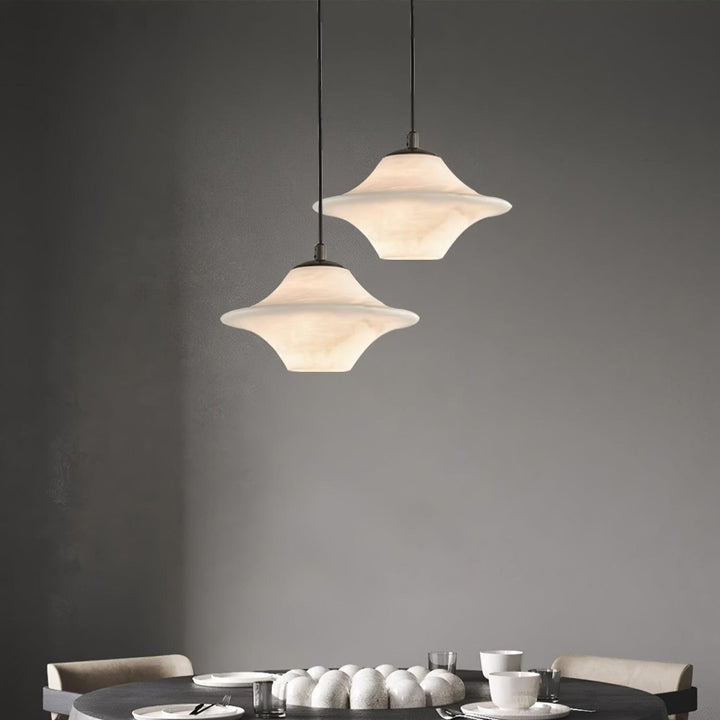 Saucer Alabaster Pendant Light - Vakkerlight