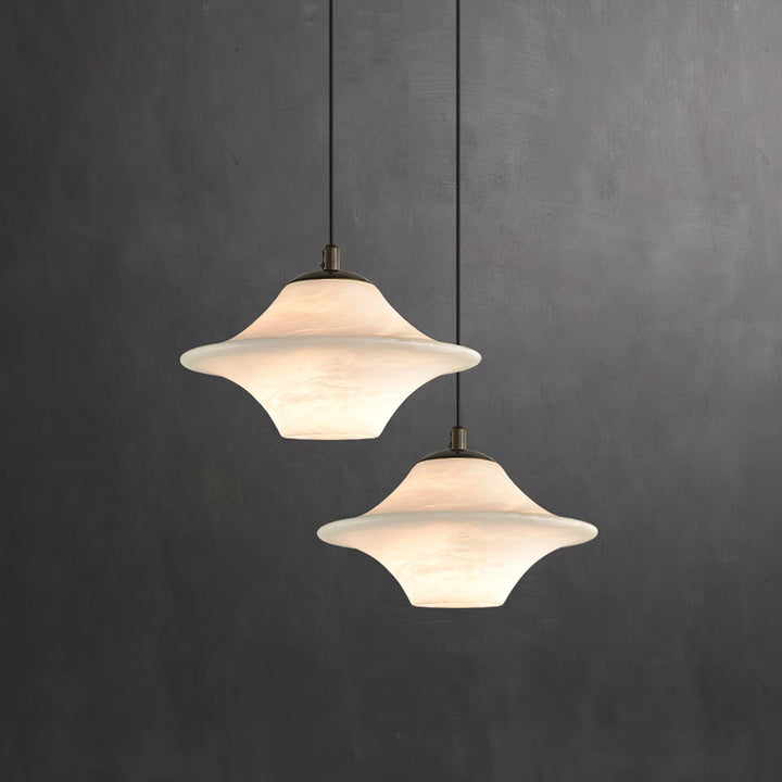 Saucer Alabaster Pendant Light - Vakkerlight