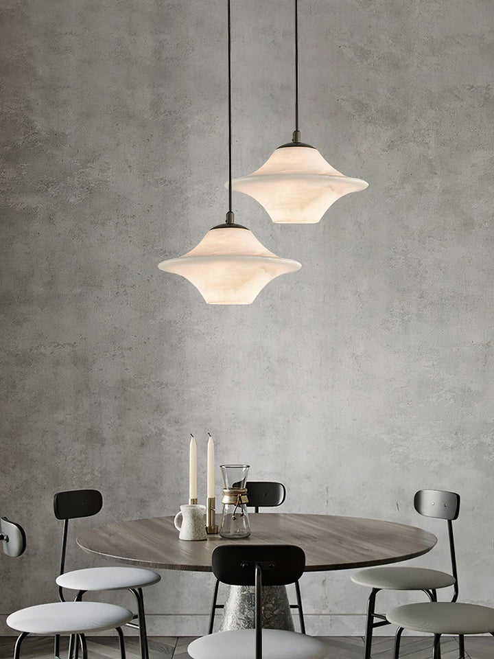 Saucer Alabaster Pendant Light - Vakkerlight