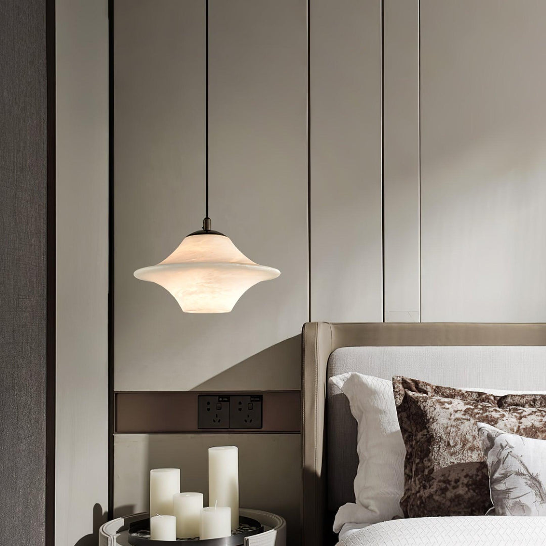 Saucer Alabaster Pendant Light - Vakkerlight