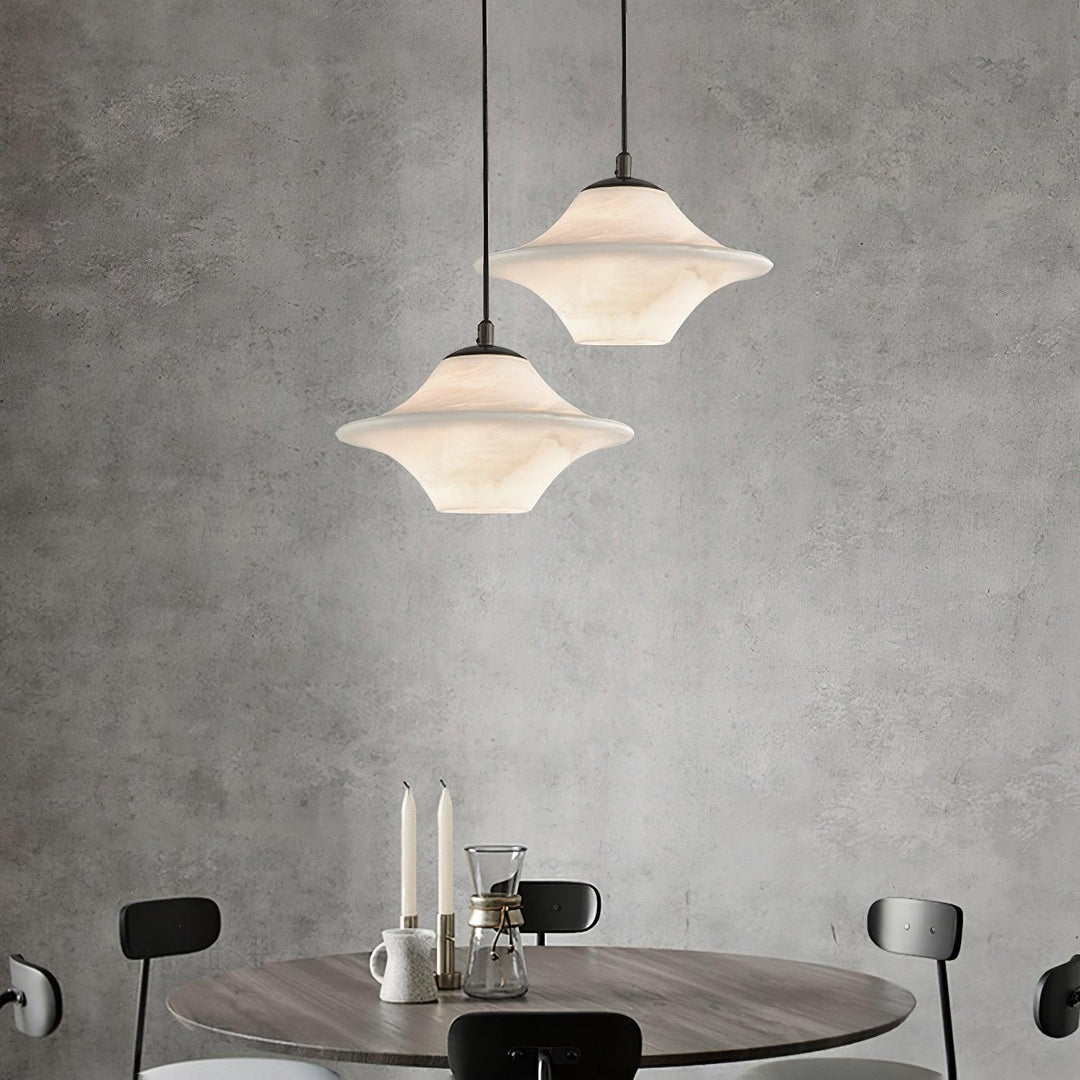 Saucer Alabaster Pendant Light - Vakkerlight