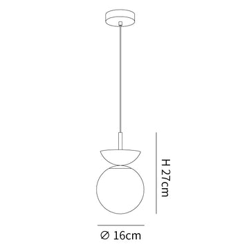 Savie Pendant Lamp — Dimension drawings 1