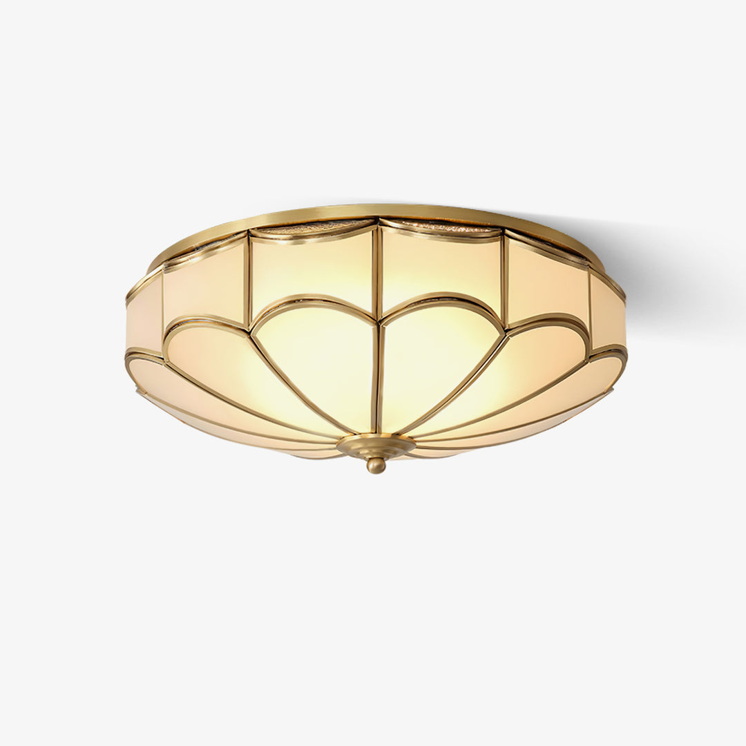 Scalloped Flush Ceiling Light - Vakkerlight