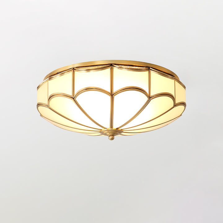 Scalloped Flush Ceiling Light - Vakkerlight