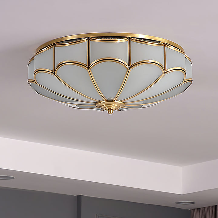 Scalloped Flush Ceiling Light - Vakkerlight