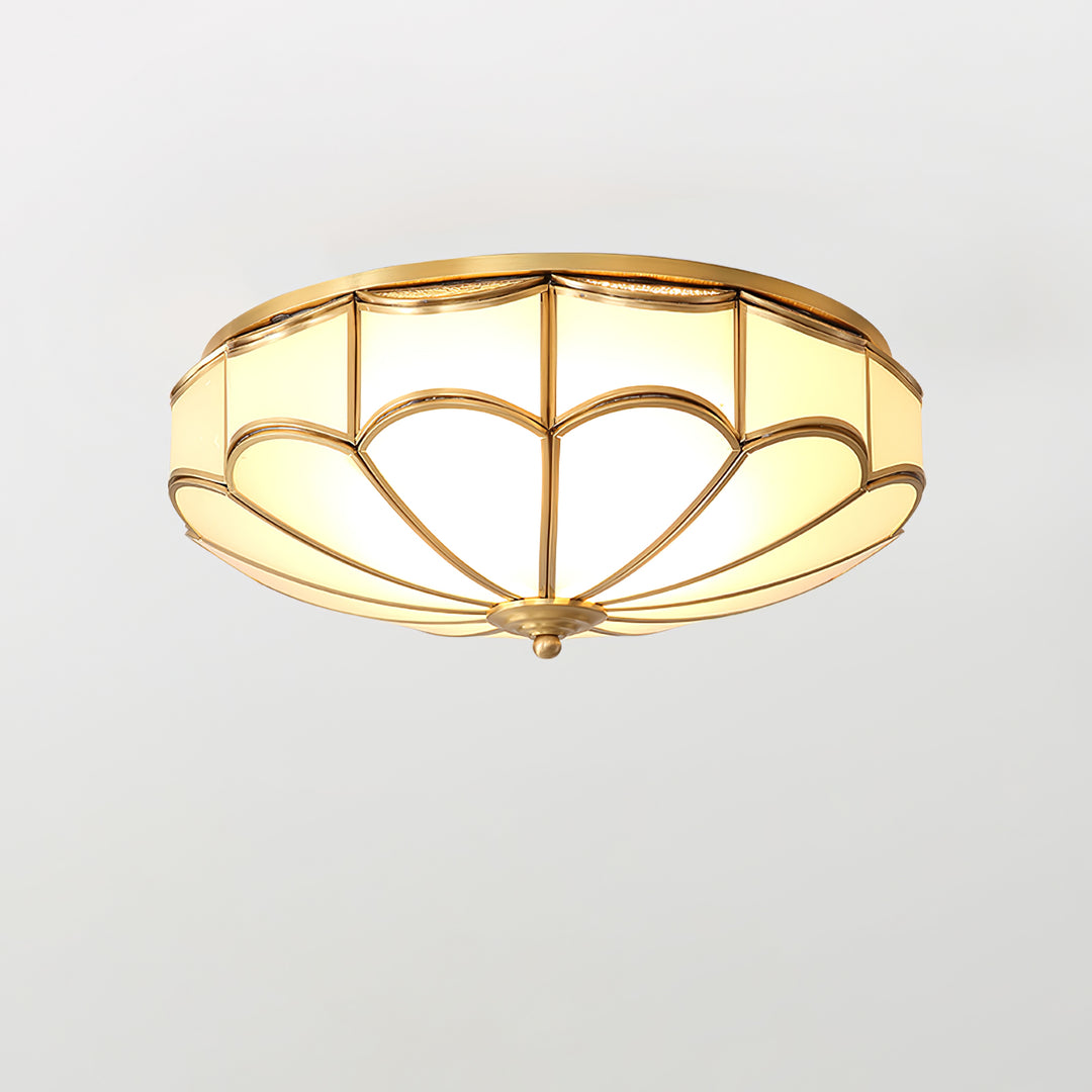 Scalloped Flush Ceiling Light - Vakkerlight