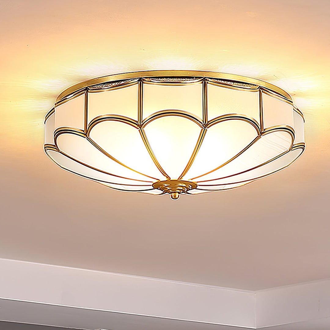 Scalloped Flush Ceiling Light - Vakkerlight