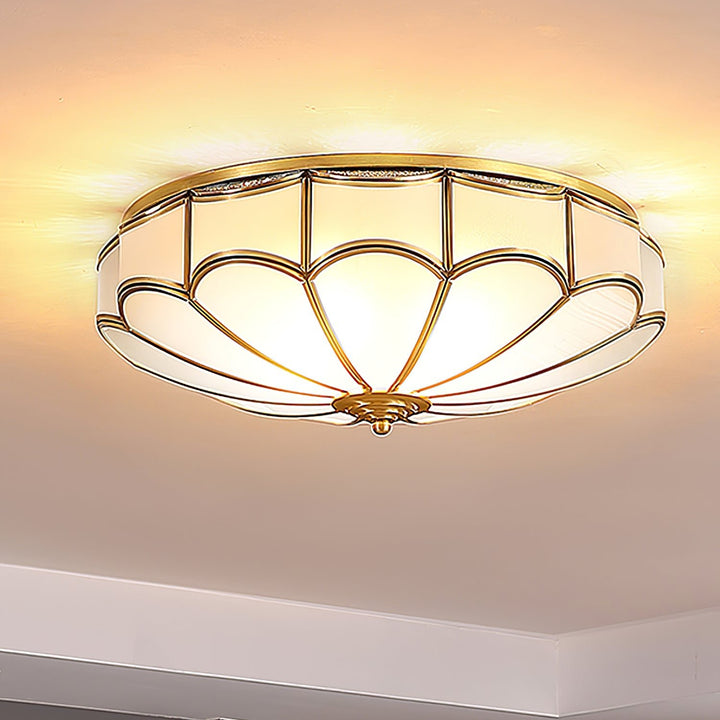 Scalloped Flush Ceiling Light - Vakkerlight