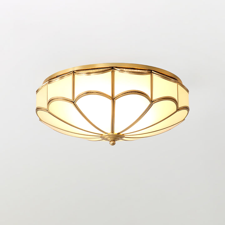 Scalloped Flush Ceiling Light - Vakkerlight