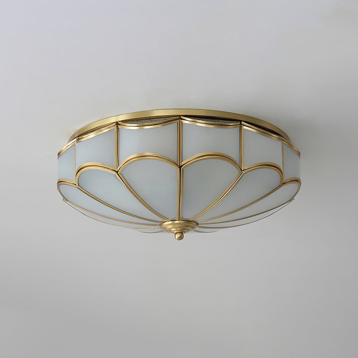 Scalloped Flush Ceiling Light - Vakkerlight