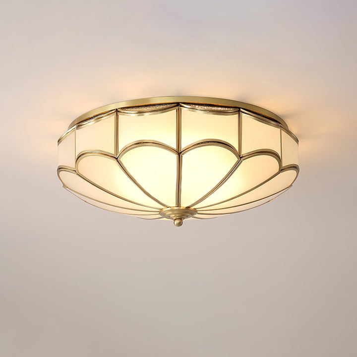 Scalloped Flush Ceiling Light - Vakkerlight