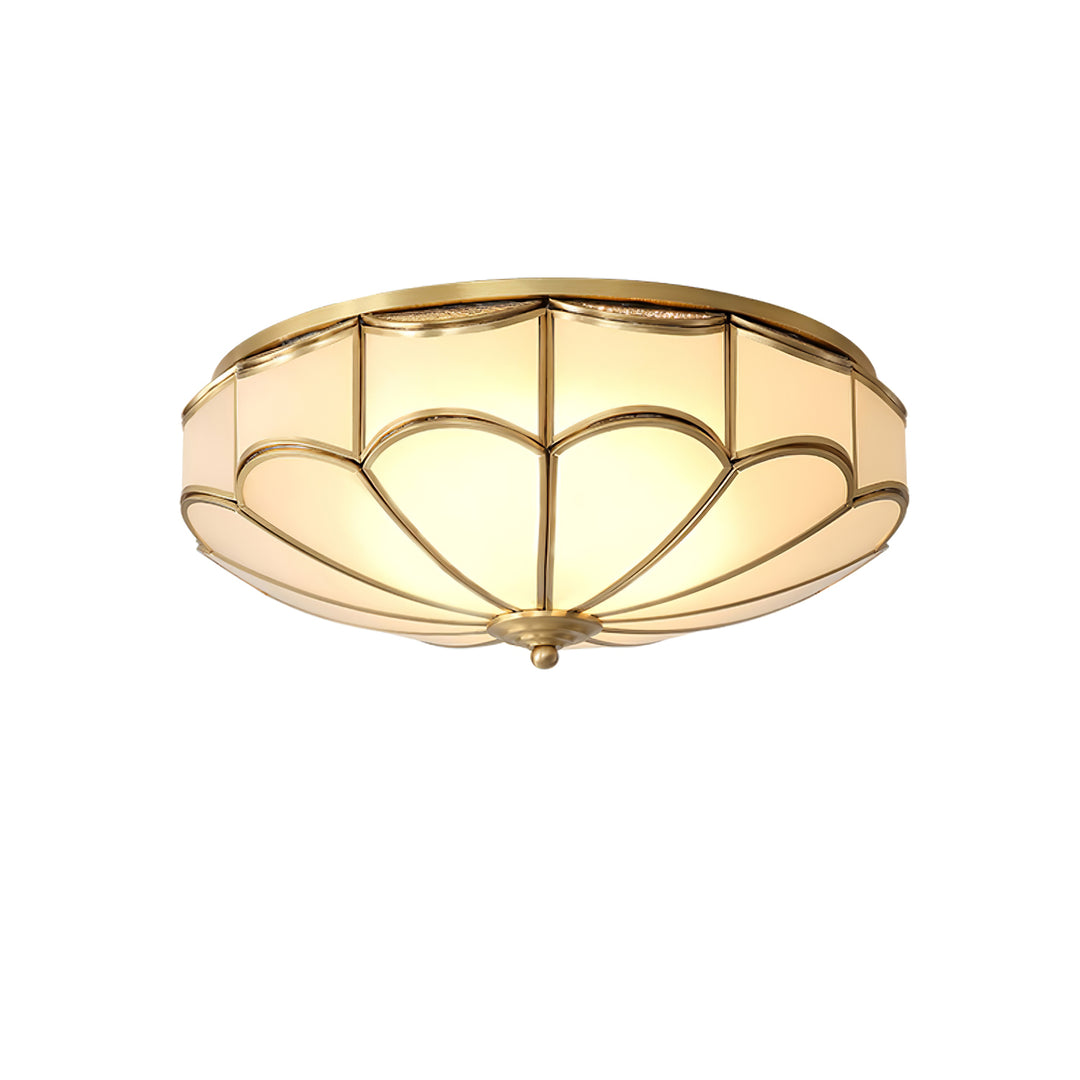 Scalloped Flush Ceiling Light - Vakkerlight