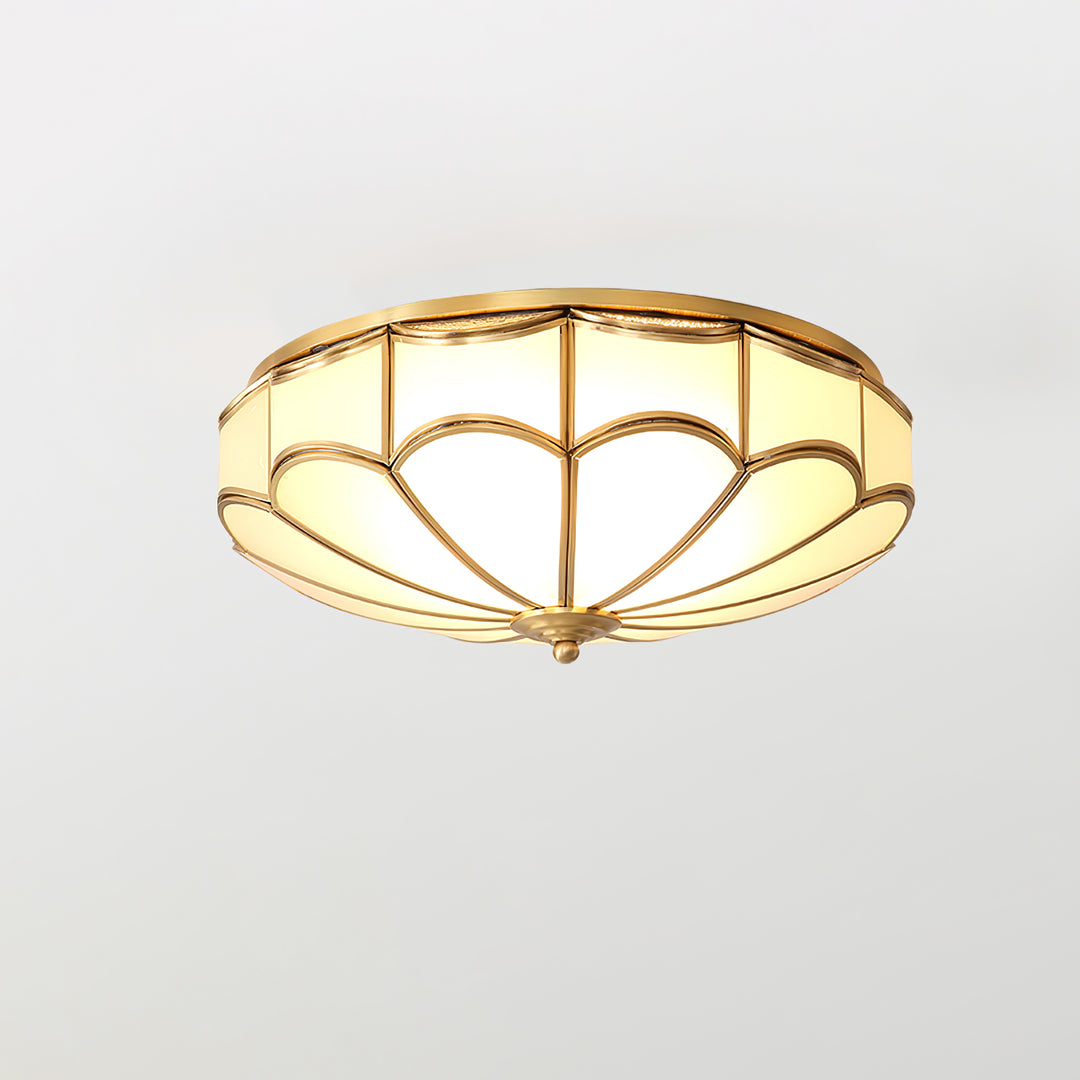 Scalloped Flush Ceiling Light - Vakkerlight