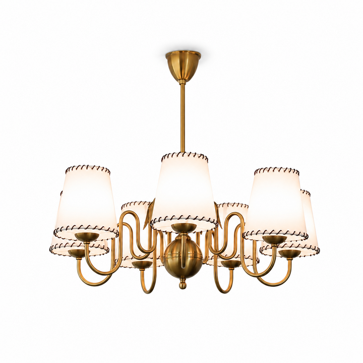 Scalloped Shade Chandelier