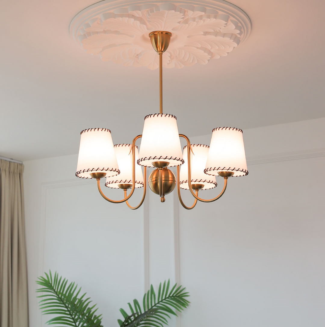Scalloped Shade Chandelier