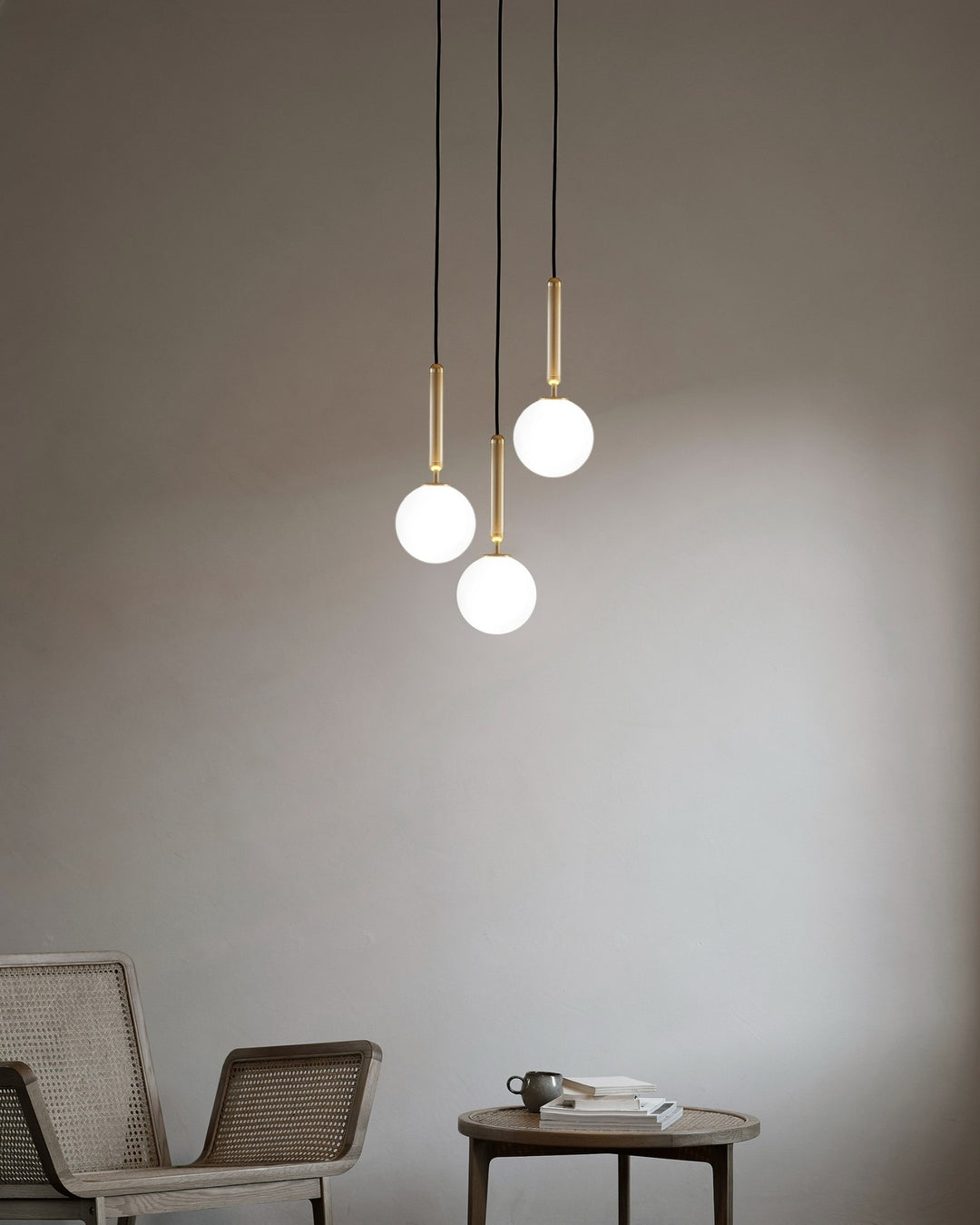 Scandiluxe Brass Pendant Swag Light - Vakkerlight