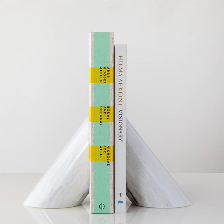 Sculpted Marble Bookends