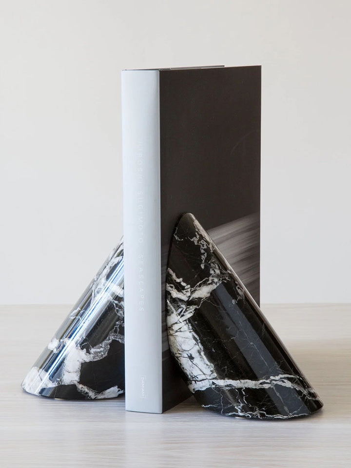 Sculpted Marble Bookends