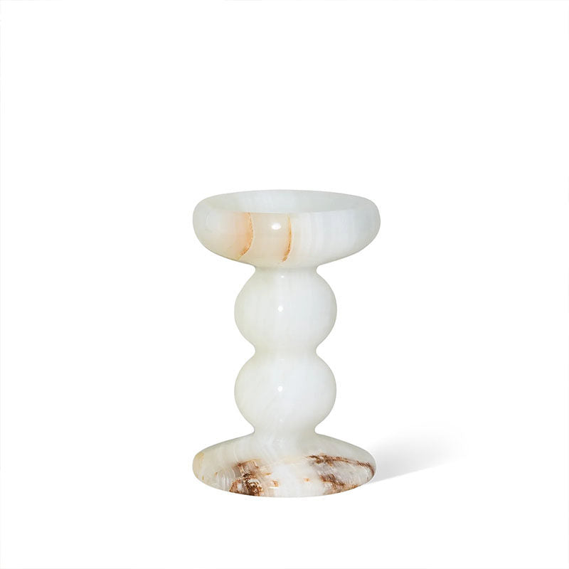 Sculpted Jade Candle Holder