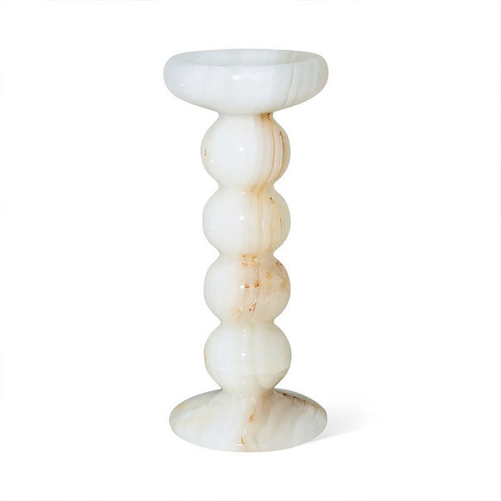 Sculpted Jade Candle Holder