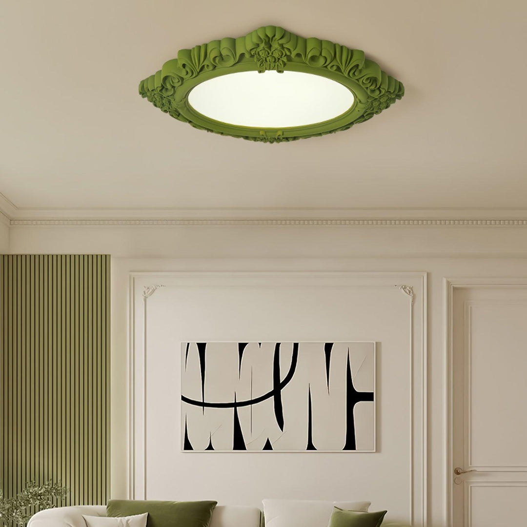 Sculpted Resin Ceiling Lamp - Vakkerlight